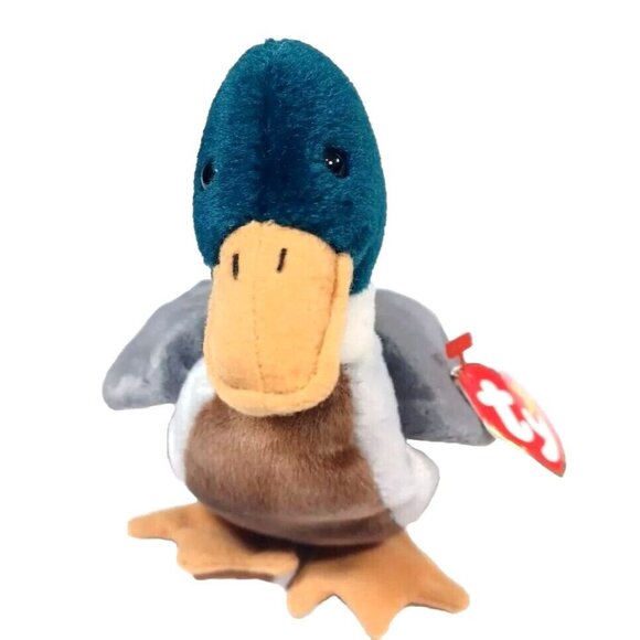 Ty Beanie Baby Jake The Mallard Drake Duck, 1997 1998 Rare Multiple Tag … - Picture 4 of 12